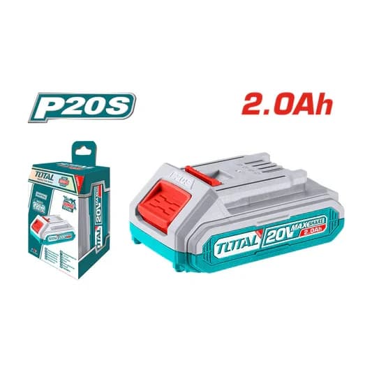 Batería TOTAL TFBLI20011 de 2,0 Ah y 20 V con empaque