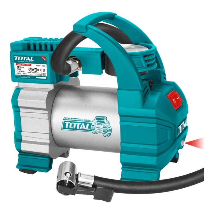 Compresor de Auto 12 V 140 psi TOTAL