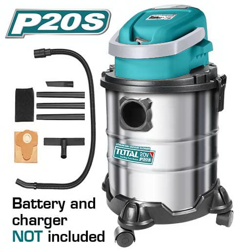Aspiradora Inalámbrica Polvo/Agua 20 L 20 V TOTAL